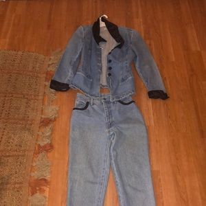 Paris Blues matching Jean suit Vintage